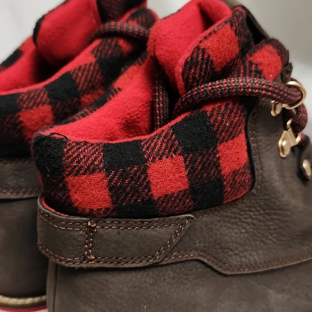 Cole Haan Grand Explore Brown and Red Suede Boots (W Size 7.5)